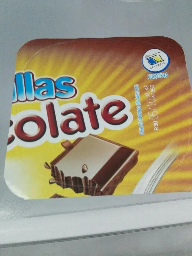 Natilla de chocolate