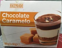Postre de chocolate caramelo