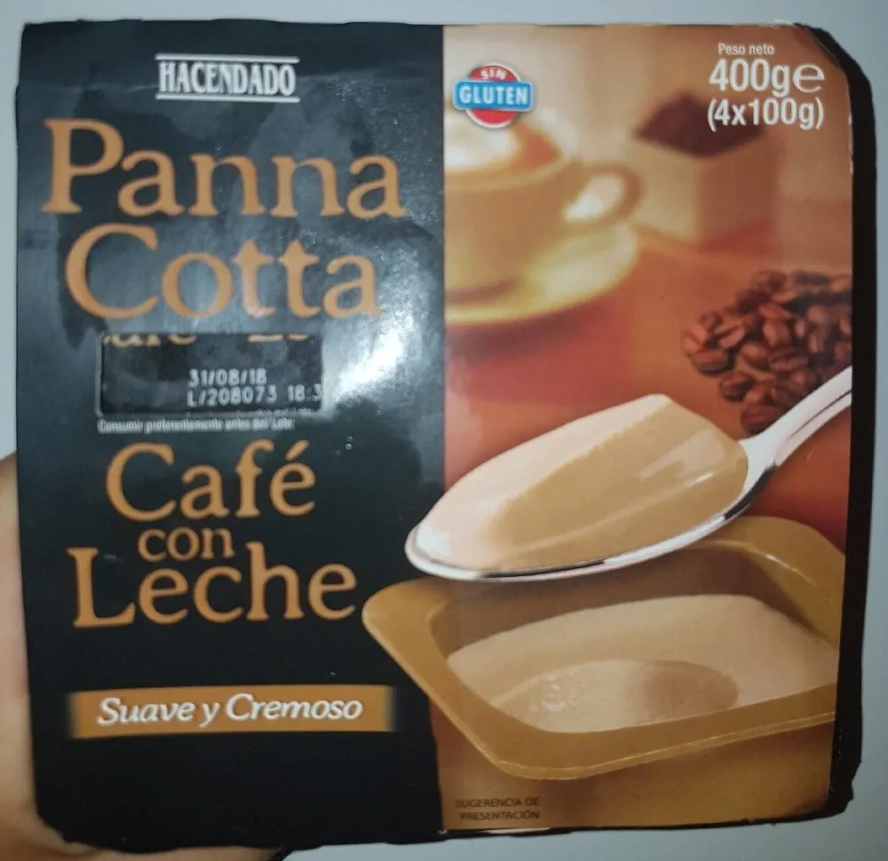 Panna cotta café con leche