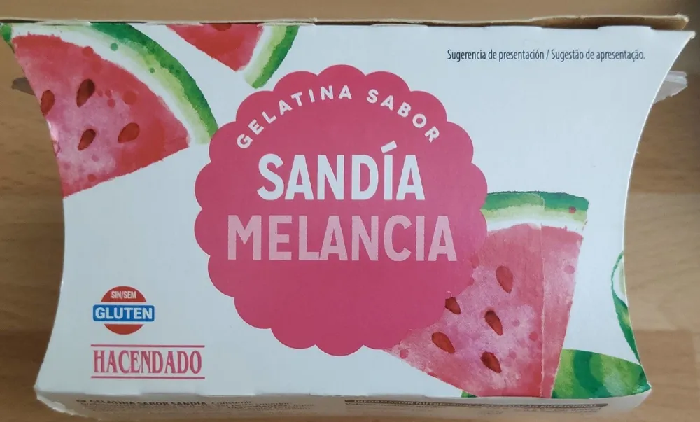 Gelatina sandía