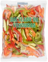 Salteado de pimientos y cebolla