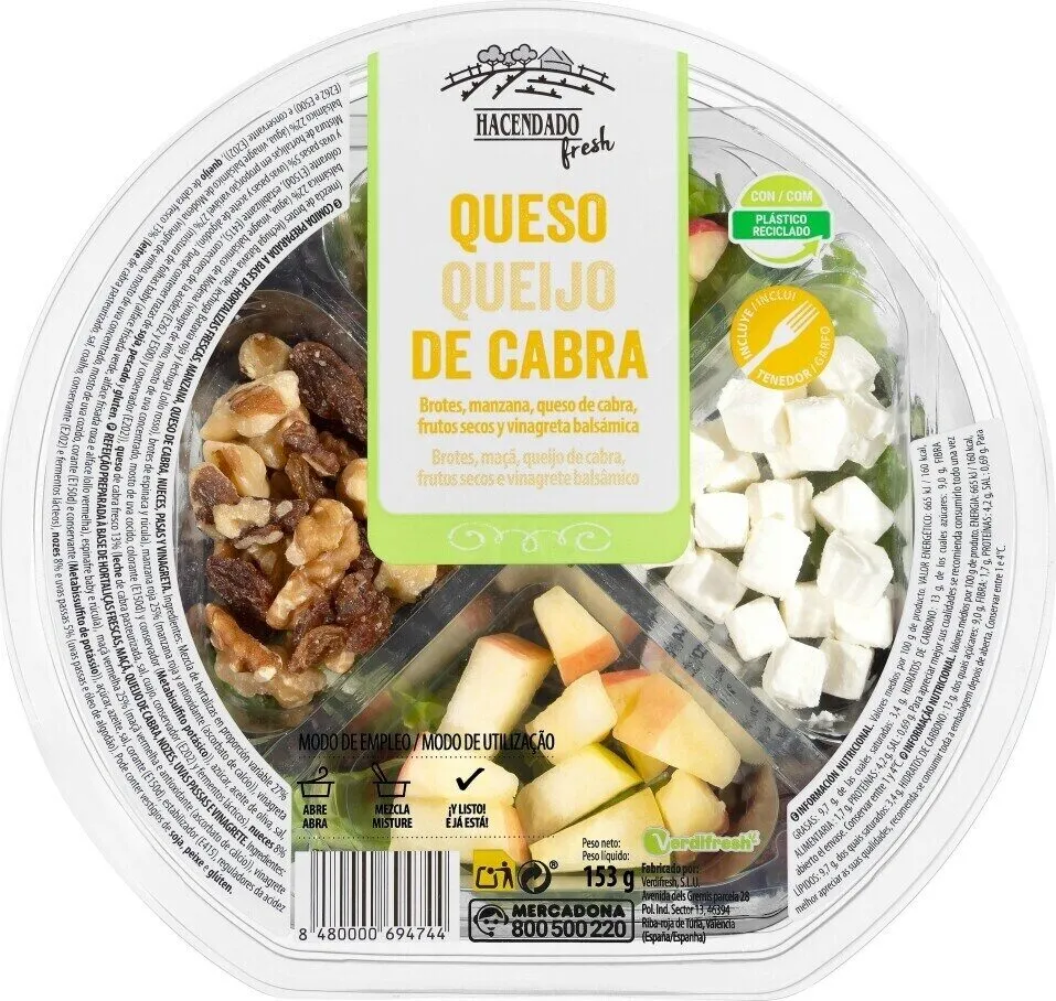 Ensalada queso de cabra