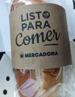 Brioche vegetal con jamón cocido