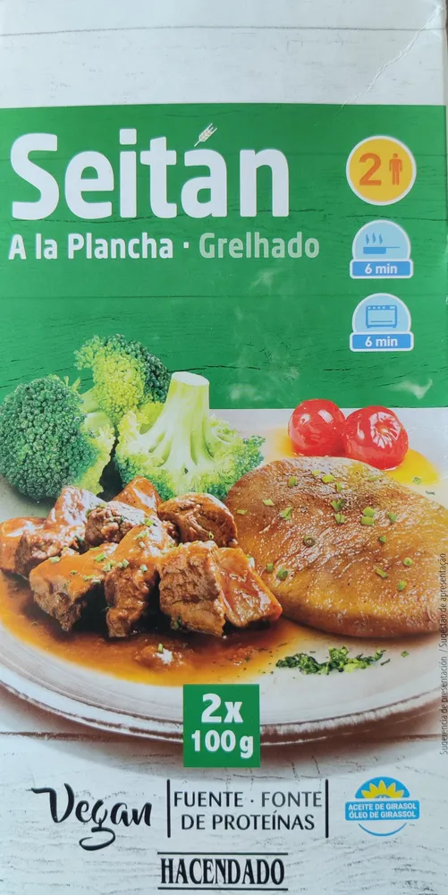 Seitán a la plancha