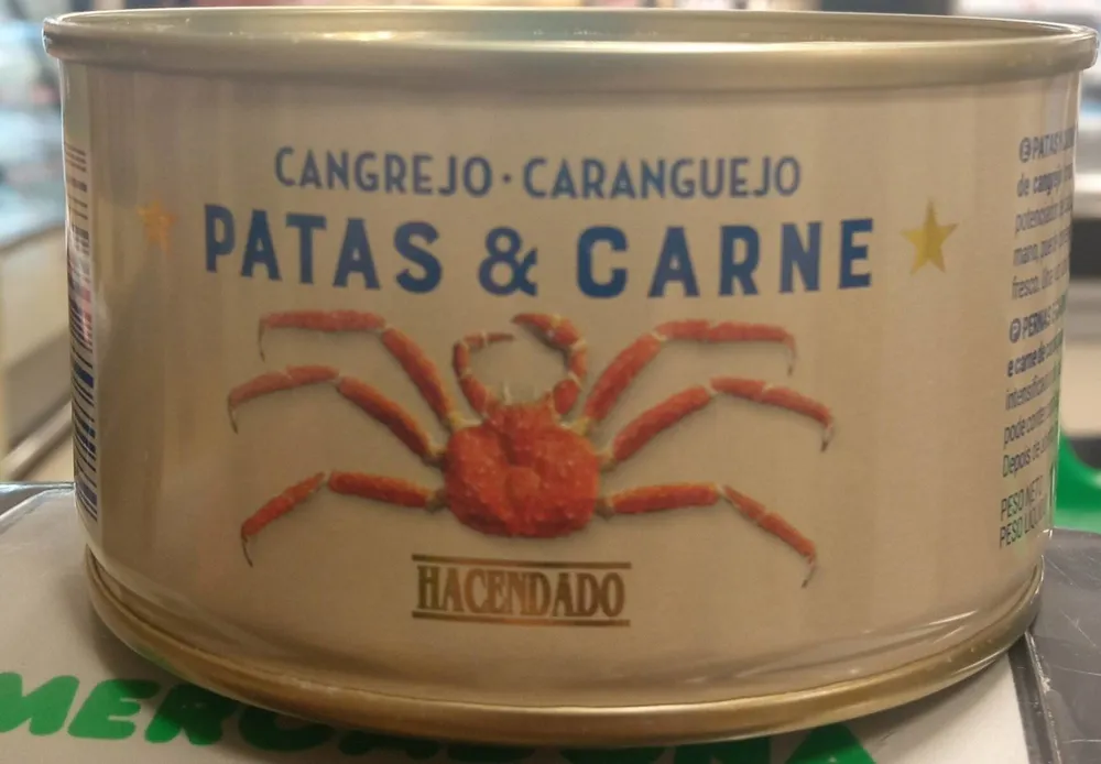 Cangrejo patas & carne