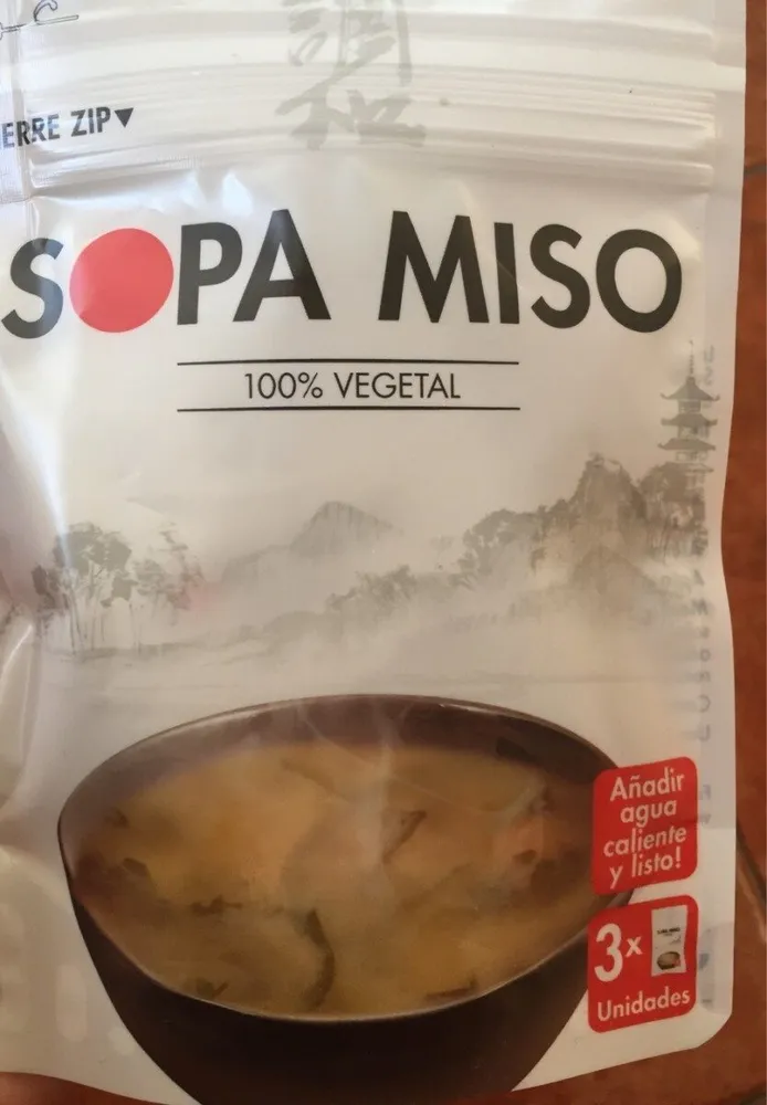 Sopa miso 100% vegetal