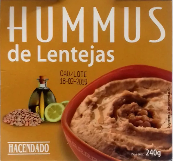 Hummus de lentejas