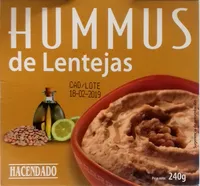 Hummus de lentejas