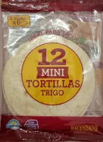 12 Mini Tortillas Trigo