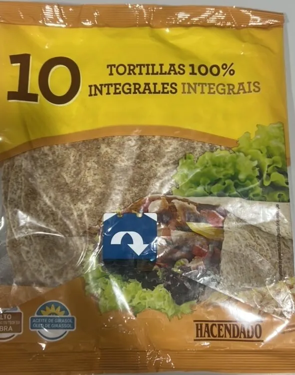 Tortillas de trigo integrales