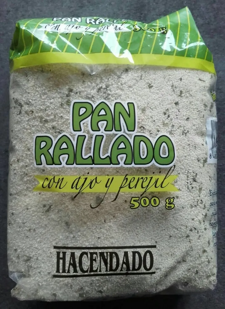 Pan rallado con ajo y perejil