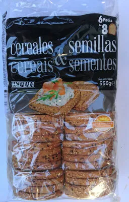 Pan tostado cereales y semillas