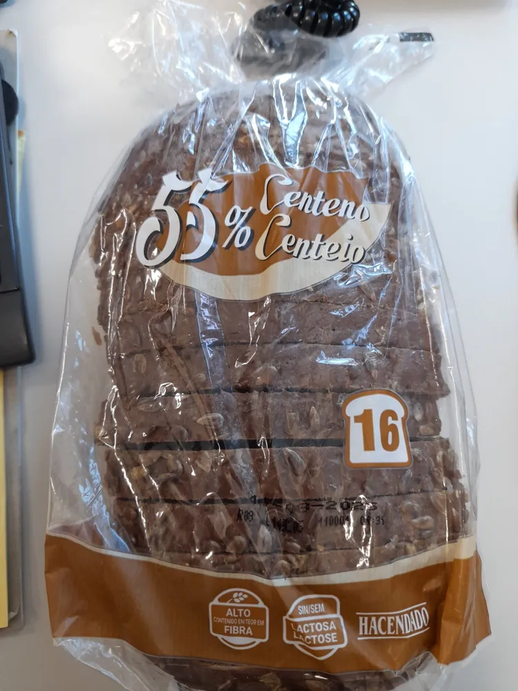 Pan de molde con 52% centeno