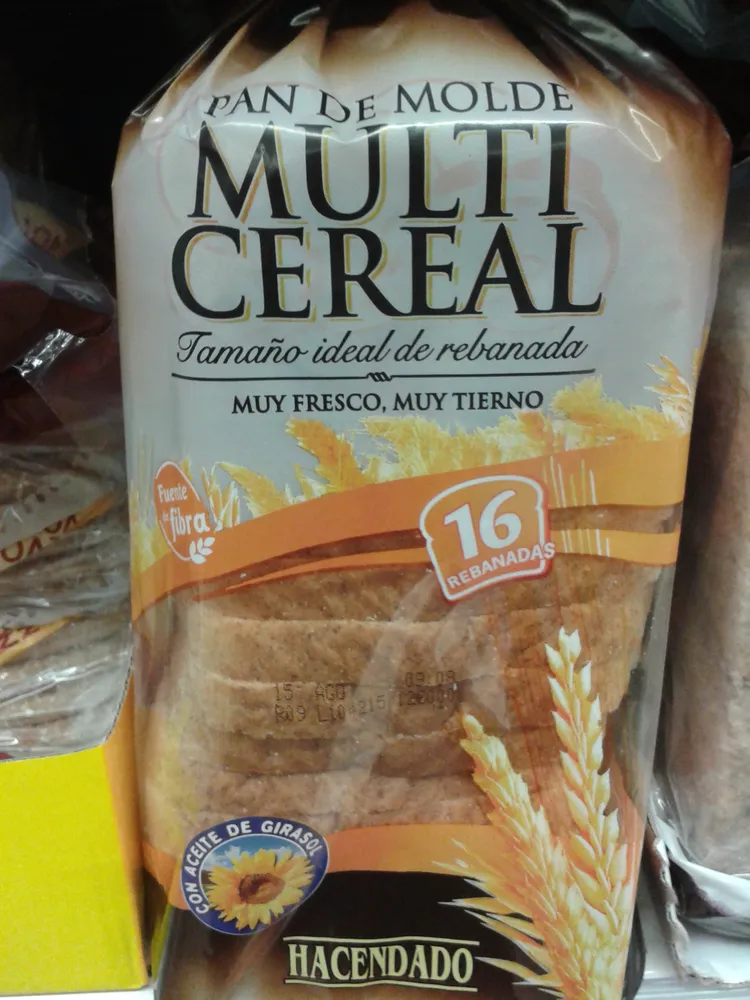 Pan de molde multicereal