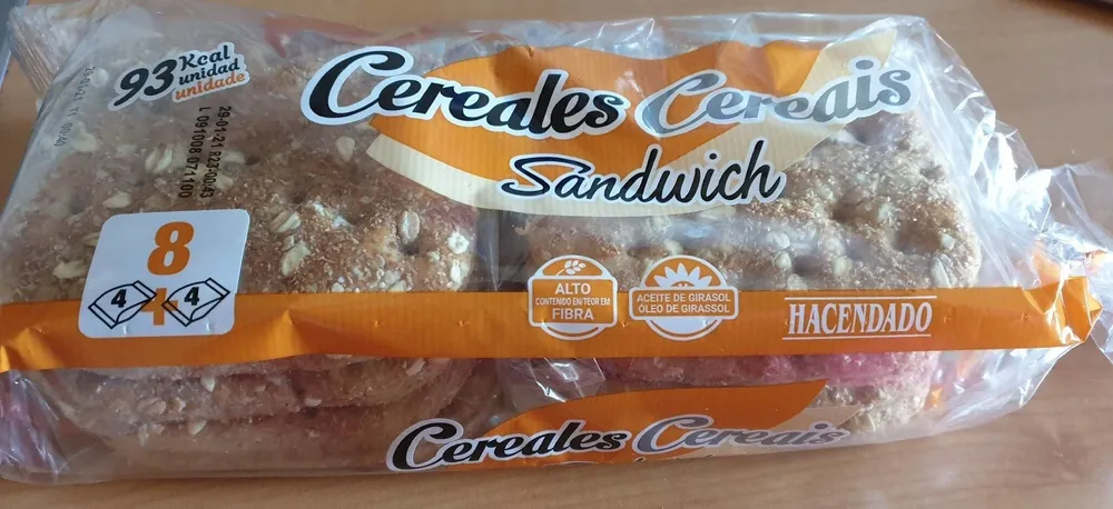 Sándwich Cereales