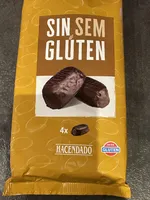 Bizcocho recubierto de chocolate sin gluten