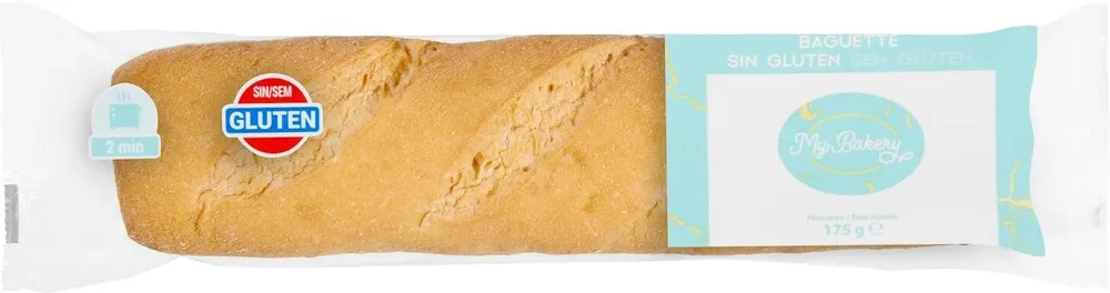 Baguette sin gluten y sin lactosa