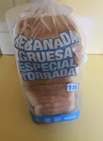 Pan de molde rebanada gruesa