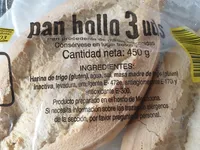 3 bollos de pan