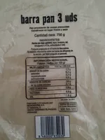 3 barras de pan
