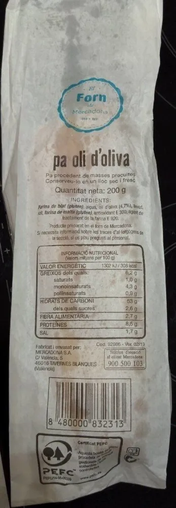 Pa Oli d'oliva