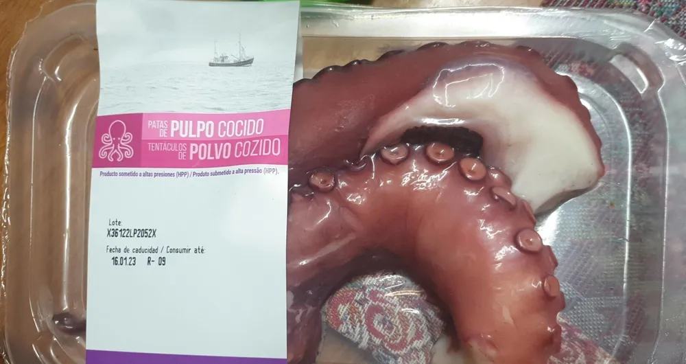 Patas de Pulpo cocido
