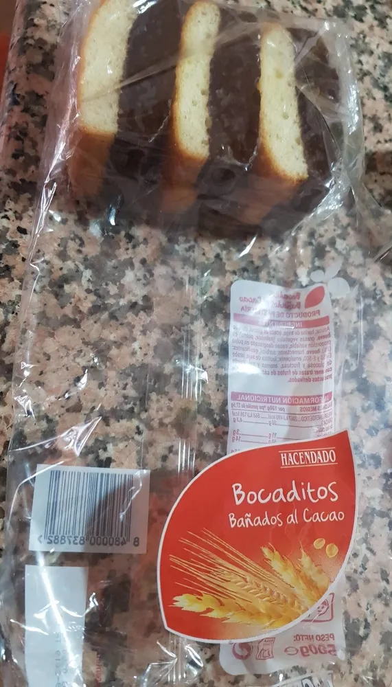 Bocaditos bañados al cacao