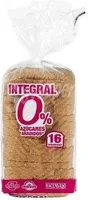 Pan integral 0% azúcares añadidos