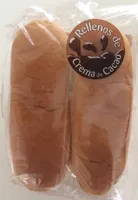 Bollo relleno de crema de cacao