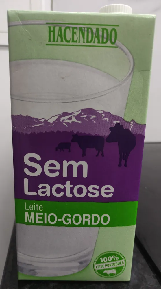 Leite Meio-Gordo Sem Lactose