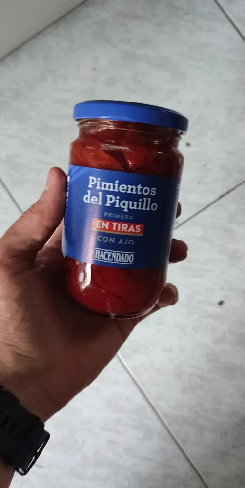 Pimientos del Piquillo en tiras con Ajo