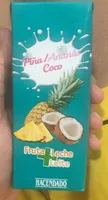 Fruta y leche piña coco