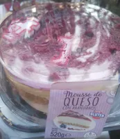 Mousse de queso con arandanos