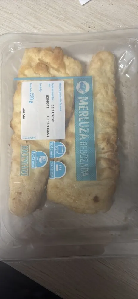 Merluza rebozada