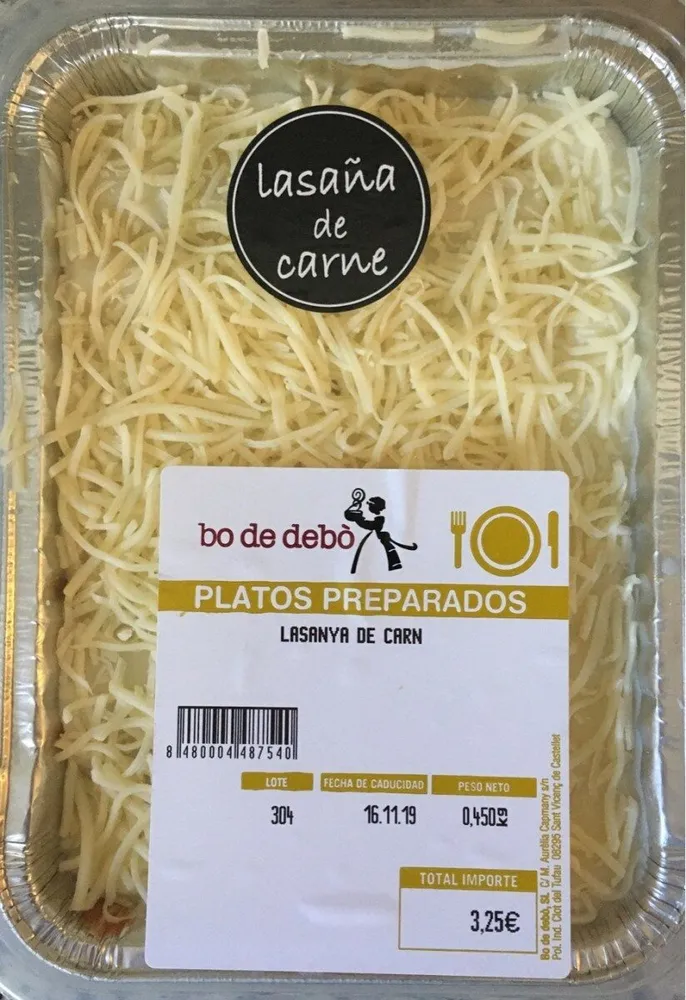 Lasaña de carne