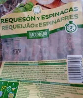 Requeson y espinacas