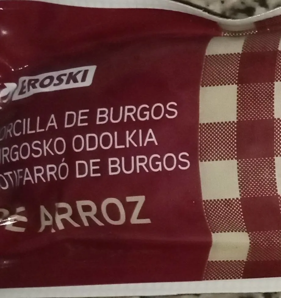 MORCILLA BURGOS ARROZ