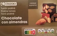Turrón praliné chocolate con almendras