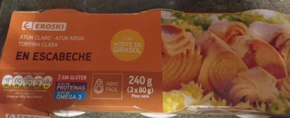Atún claro en escabeche