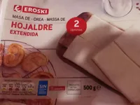 Masa de hojaldre extendida