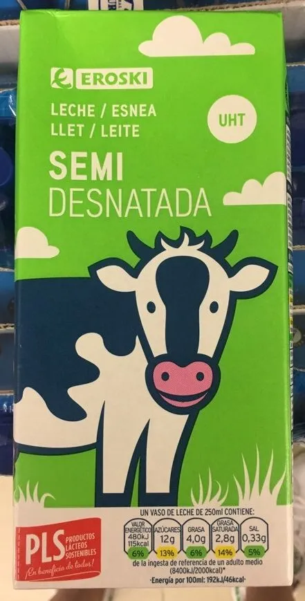Leche semidesnatada