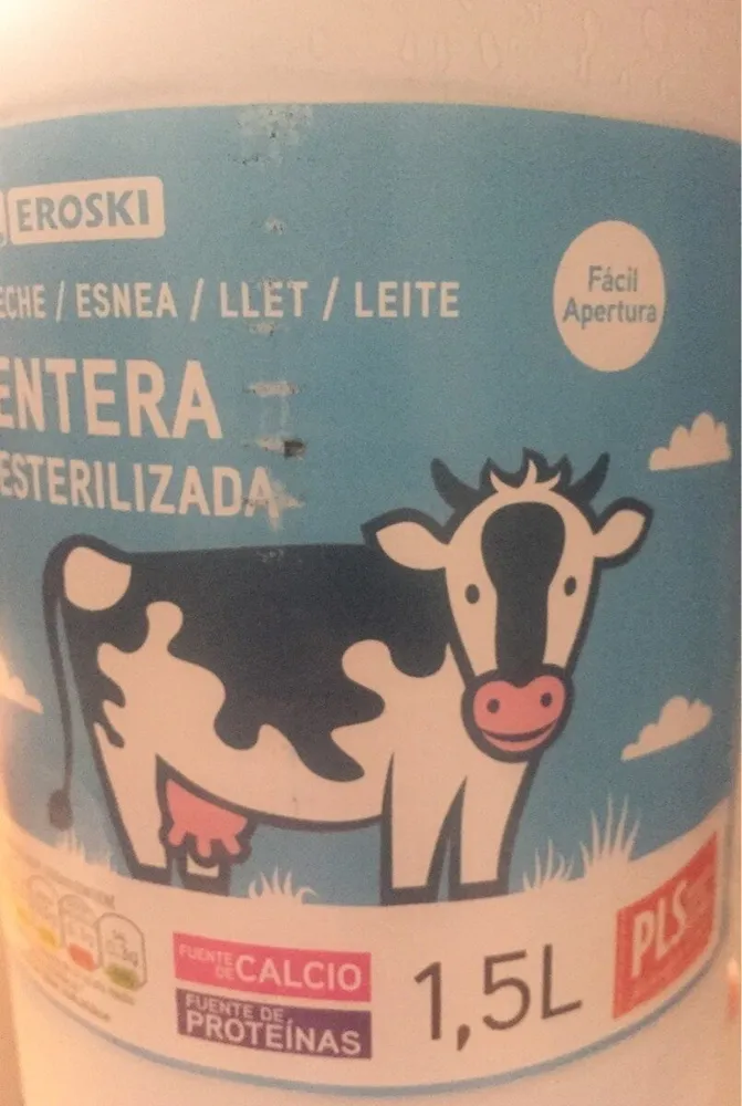 Leche entera esterilizada