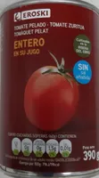 Tomate pelado entero en su jugo