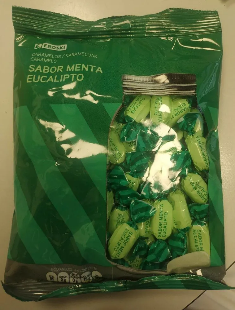 Caramelos sabor menta eucalipto