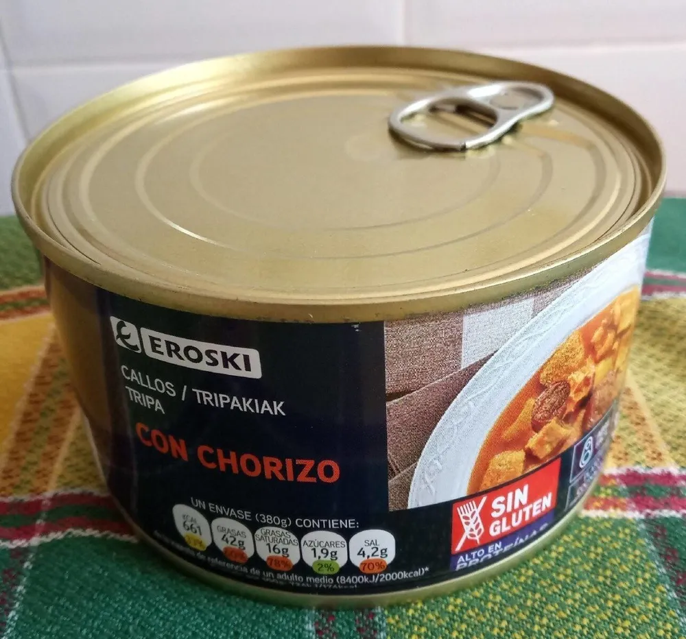 Callos con chorizo