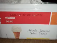 Helado sabor vainilla