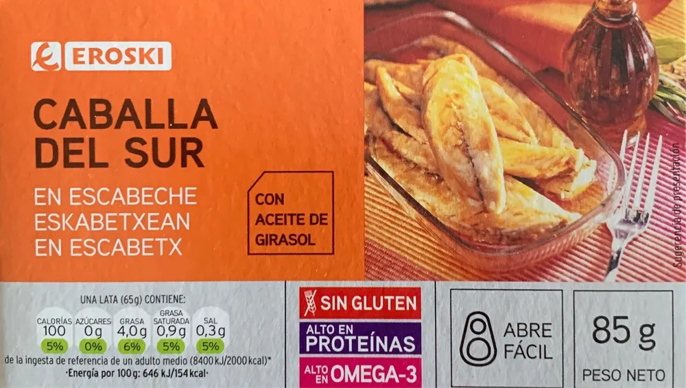 Caballa del sur en escabeche