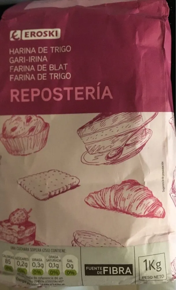 Harina de trigo repostería