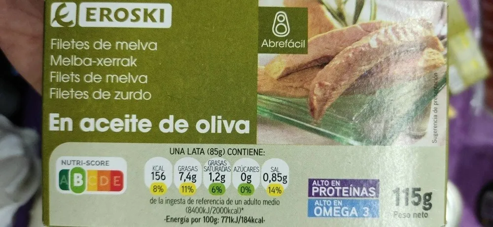 Filetes de melva