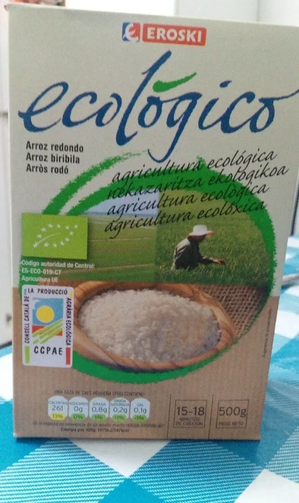 Arroz redondo ecologico